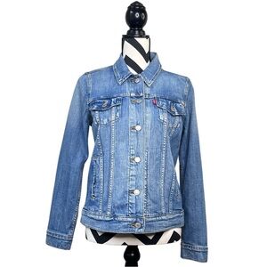 Levi's Boho Cotton Sz M Demin Trucker Jacket